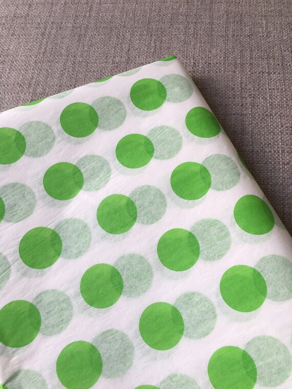 Citrus Green Polka Dot Tissue Paper Sheets, 12 Sheets Bulk Tissue Paper, Neon Green Polka Dots, 1st Birthday Favors Gift Bags Il_570xn