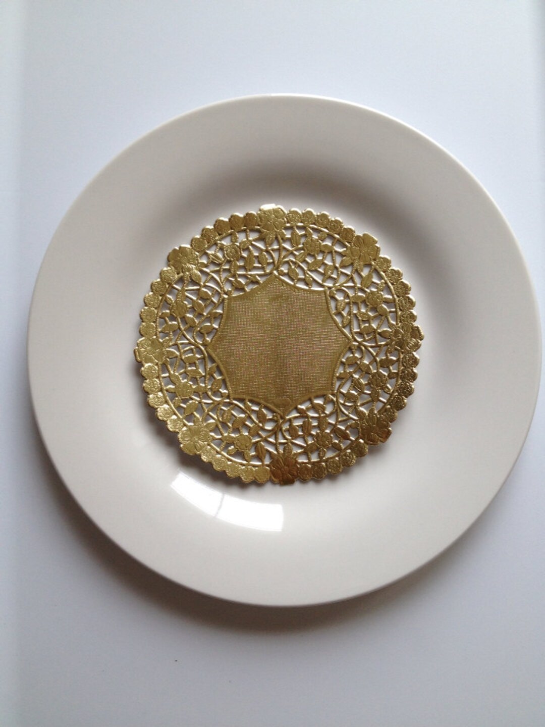 24 Gold Paper Doilies 6 Inch Ornate Gold Doilies Used for Etsy