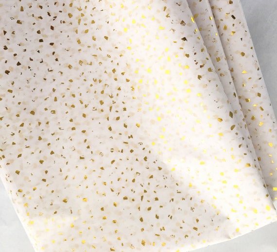 Gold Sparkle Tissue Paper Sheets, Gold Specks, Gold Dust, Wedding Tissue Paper, Wedding Favor Packaging, Gold Metallic, 1st Birthday Il_570xn
