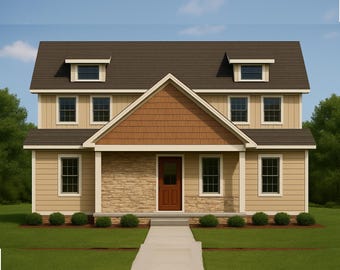 Classic Two-Story Craftsman – 3 Bed, 2.5 Bath – Timeless Charm (FULL SET)