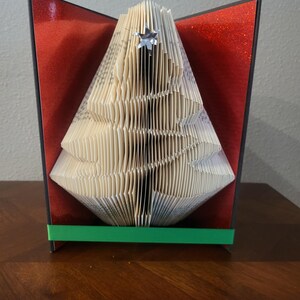 Folded Book Christmas Tree