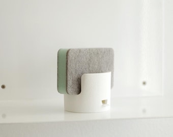 Minimalist Sponge Holder and Sponge Daddy with Drainage | Modern Kitchen Organizer