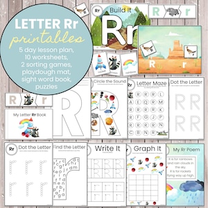 Letter R | Printables for Preschool, Pre-K, and Kindergarten, Homeschool Curriculum, Lesson Plans, Letter of the Week