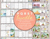 Letters P-T Printable Bundle: Preschool Homeschool Activities (PDF)