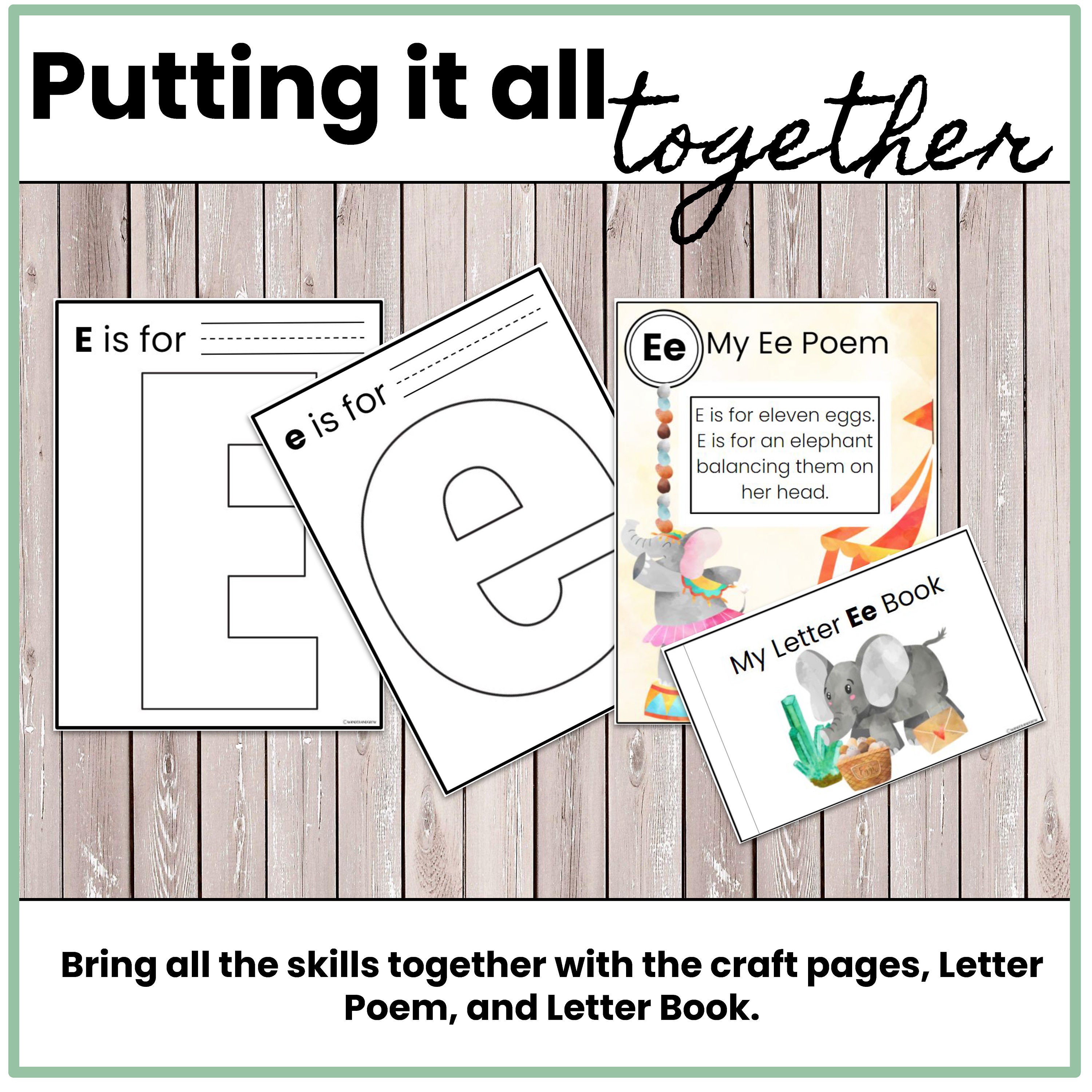 Letter E Homeschool Preschool Letter Worksheets Letter of the Week ...