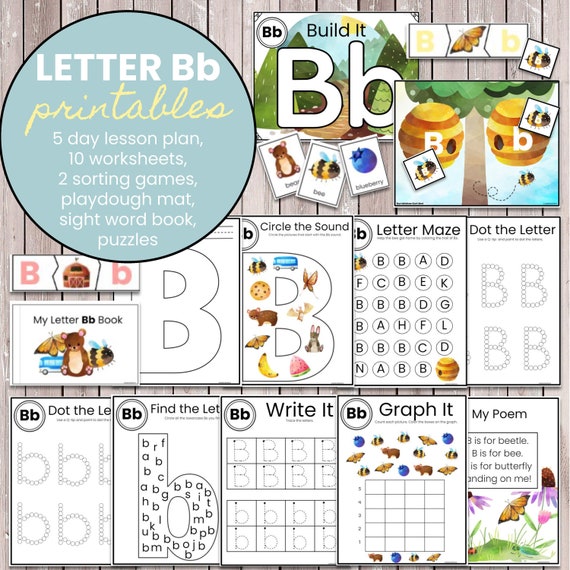 B - Words Beginning with Letter B - Kids Puzzles and Games