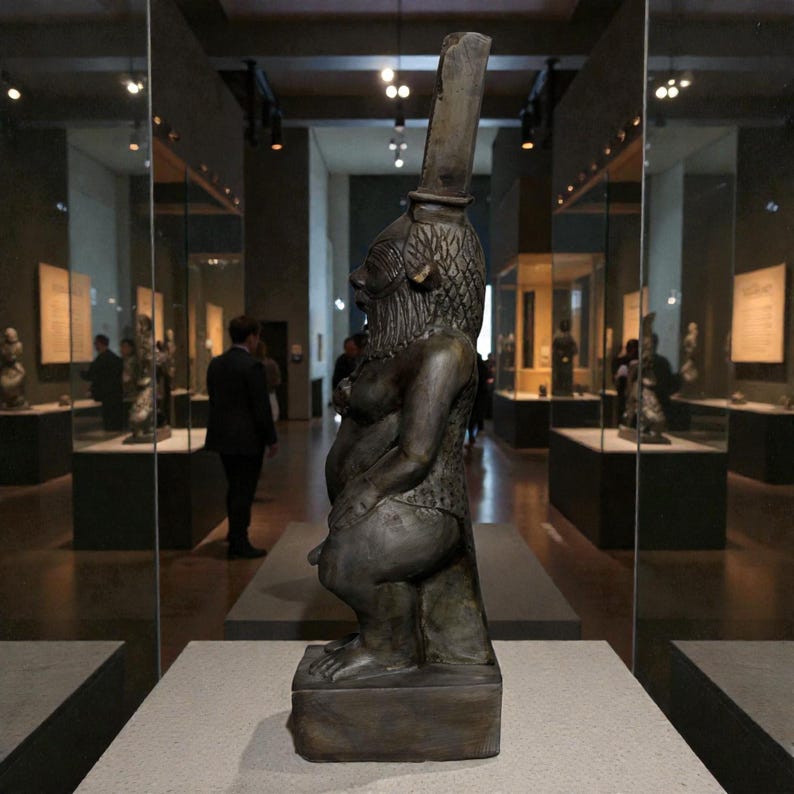 Ancient Egyptian God Bes Statue: Divine Protector of Homes | Rare ...