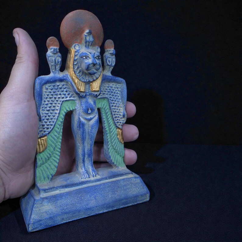 Ancient Egyptian Winged Sekhmet Statue Lioness Goddess of Power Rare ...
