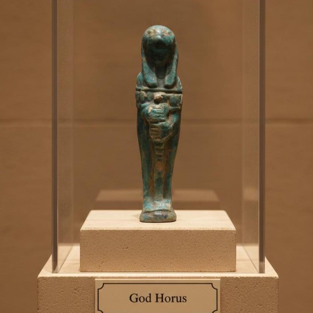 Ancient Egyptian God Horus Statue: Sacred Falcon God of Kingship | Rare ...