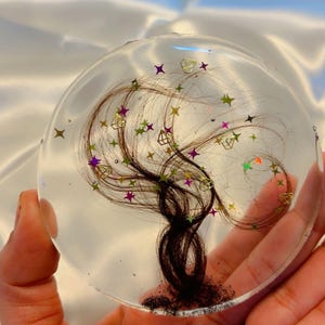 First Haircut Keepsake | Personalized Baby Hair Memory Preserved in Resin