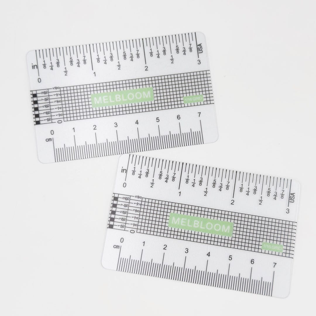 The Minute Ruler | Wallet Ruler L Mini Sewing Gauge, FREE Shipping - Etsy