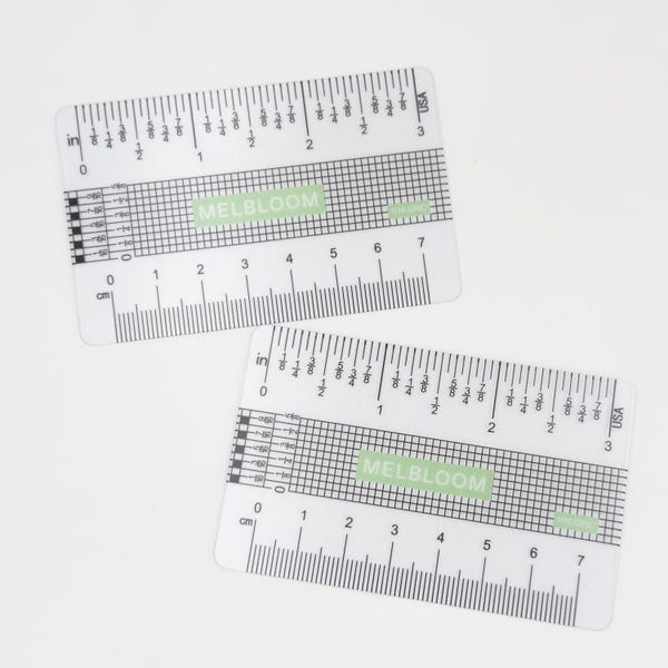 The Minute Ruler | Wallet Ruler l Mini Sewing Gauge, FREE shipping