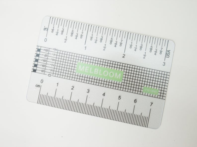 Wallet Ruler Times Table The Minute Ruler | Wallet Ruler L Mini Sewing Gauge, FREE Shipping - Etsy