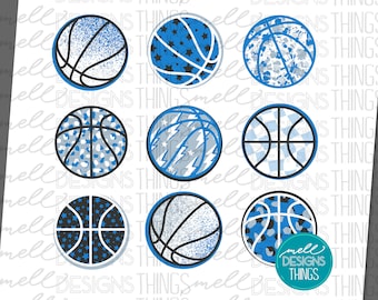 Royal Blue Basketball PNG | Sublimation Design (Digital Download)