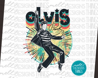 Elvis Presley PNG-Datei | Sublimationsdesign (Digitaler Download)