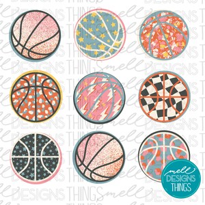 Retro Basketball Design | PNG File, Sublimation Design, Digital Download, T-shirt Design