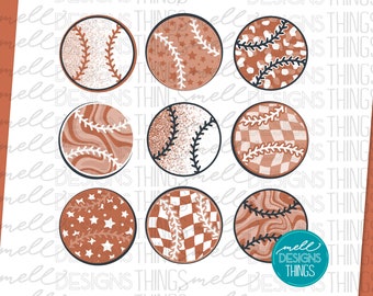 Burnt Orange Baseball PNG | T-Shirt Sublimation Design (Digital Download)