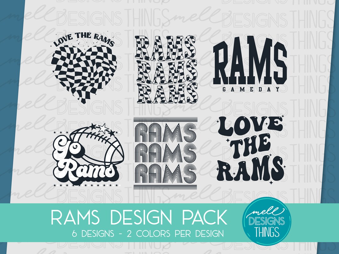 Rams Mascot Digital Design Pack - 6 Designs | PNG File, Sublimation ...