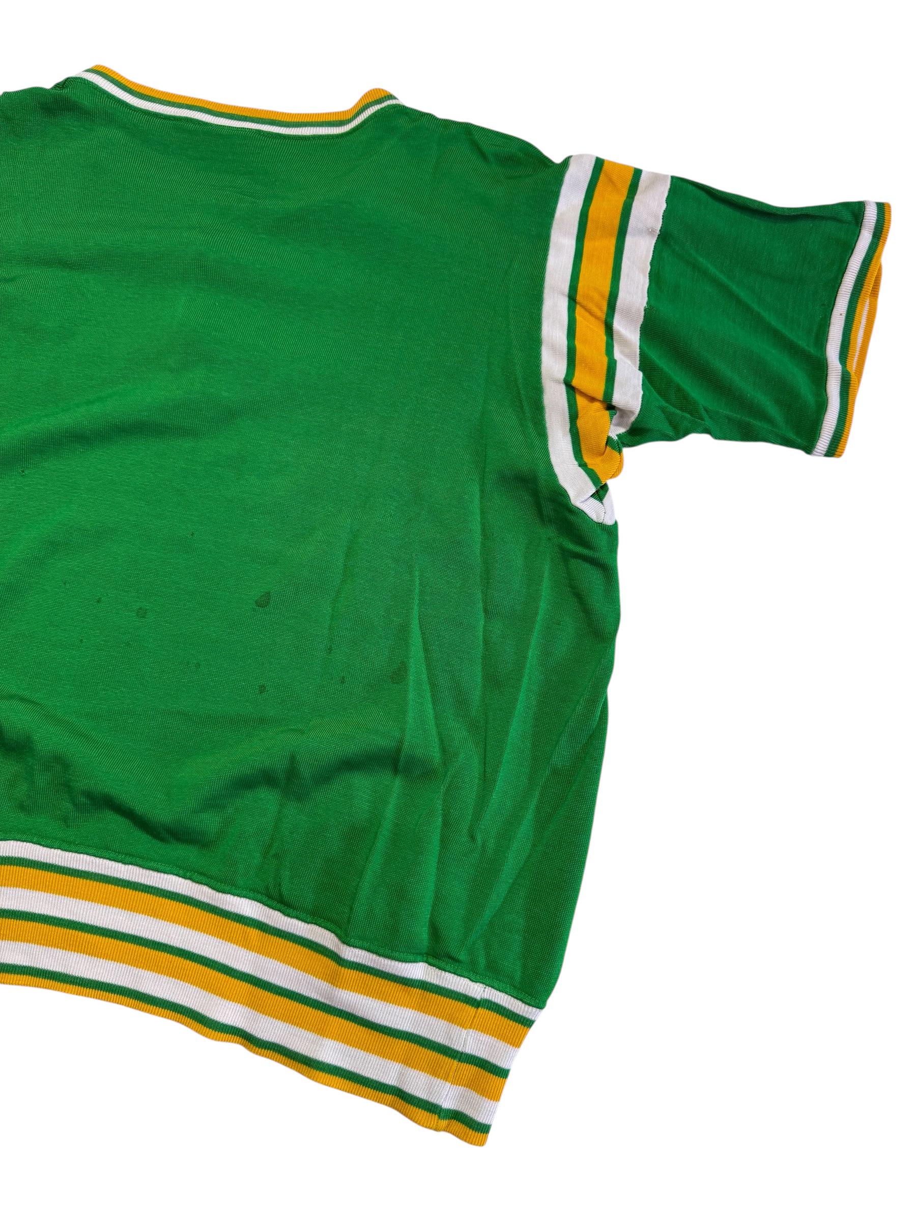 Vintage 1960s-70s Mason Athletic Wear Half Zip Durene Jersey Shirt