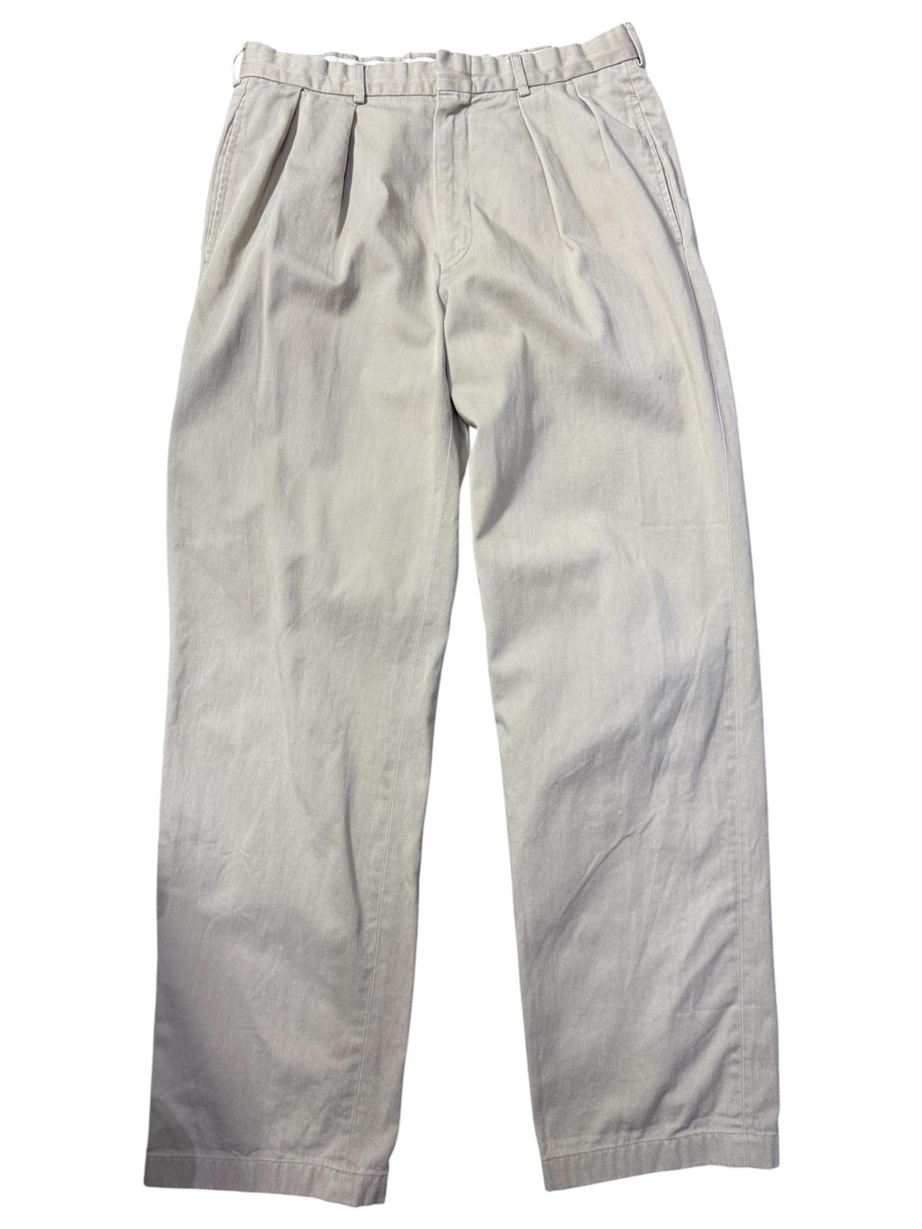 Vintage 1970s Unbranded Chino Pants Talon Zipper Classic Ivy