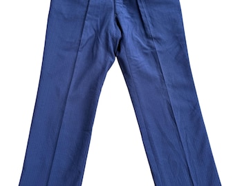 Pantalones de lana a rayas de la marina europea vintage de los años 50
