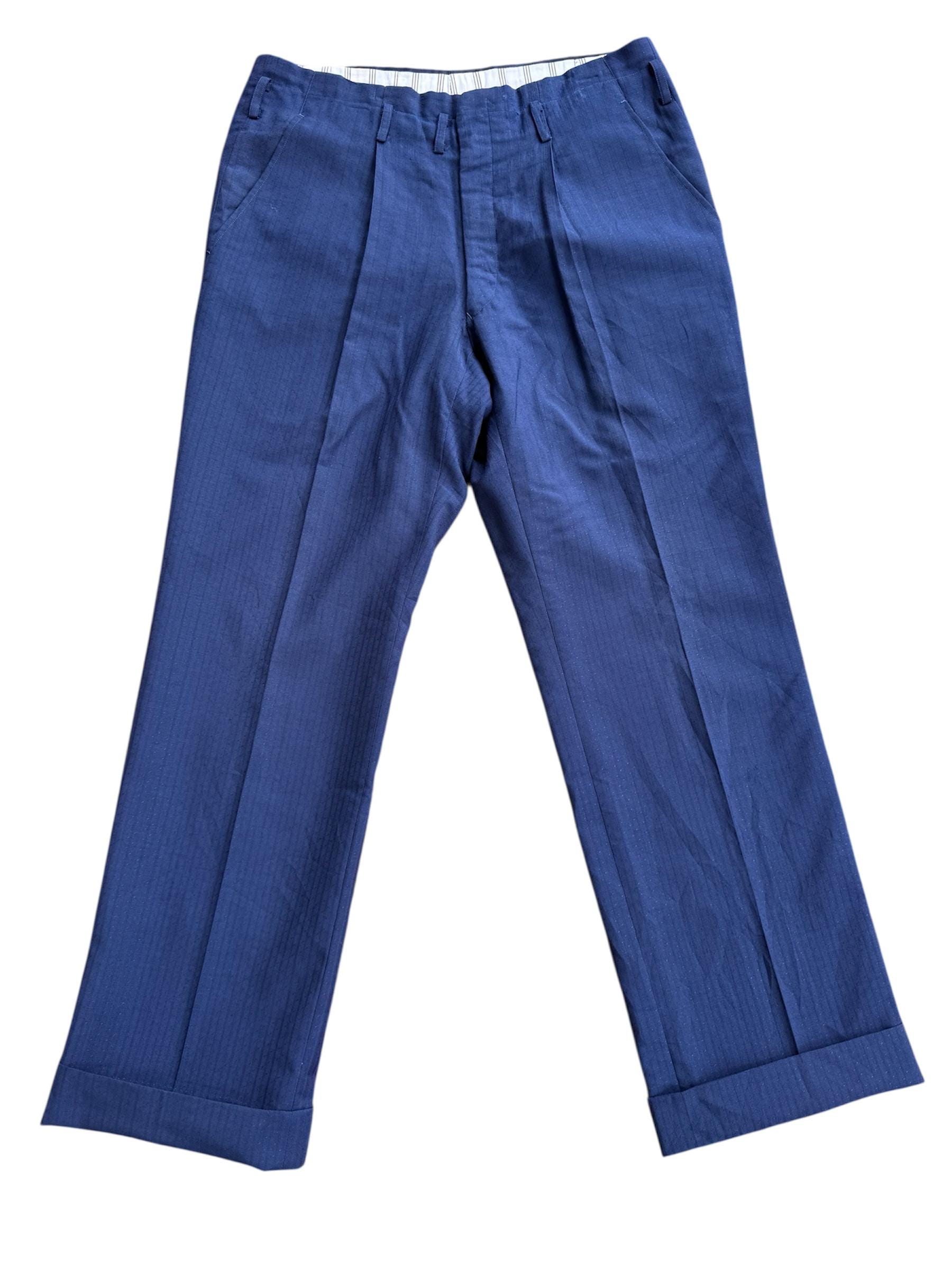 1950s サンプリング　極太スラックス　ネイビー 1950s サンプリング 極太スラックス ネイビー 1950s mens slacks