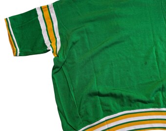 Vintage 1960s-70s Mason Athletic Wear Half Zip Durene Jersey Shirt