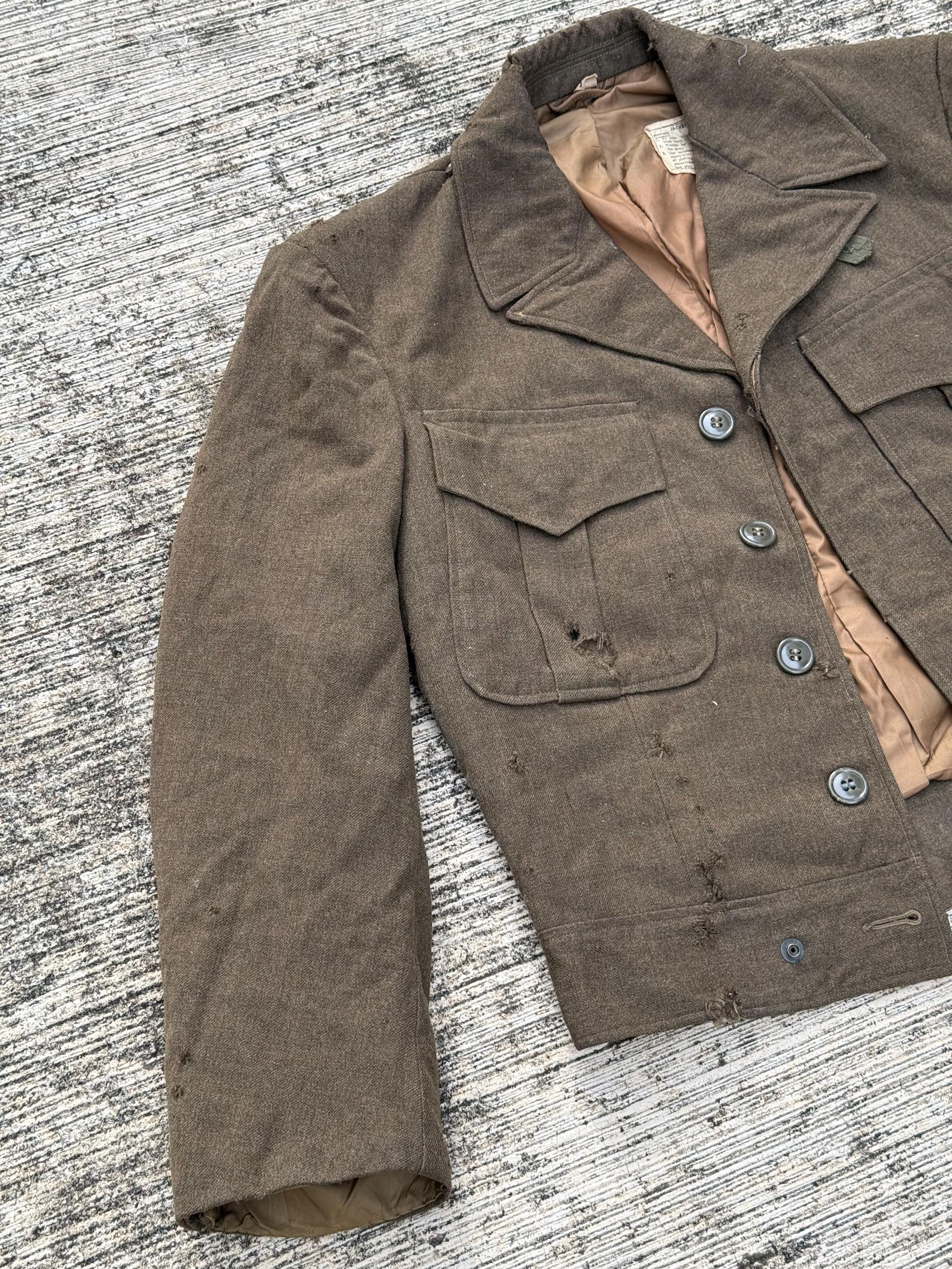Vintage WWII 1940s U.S. Army Ike Jacket M1944 Wool Field Jacket