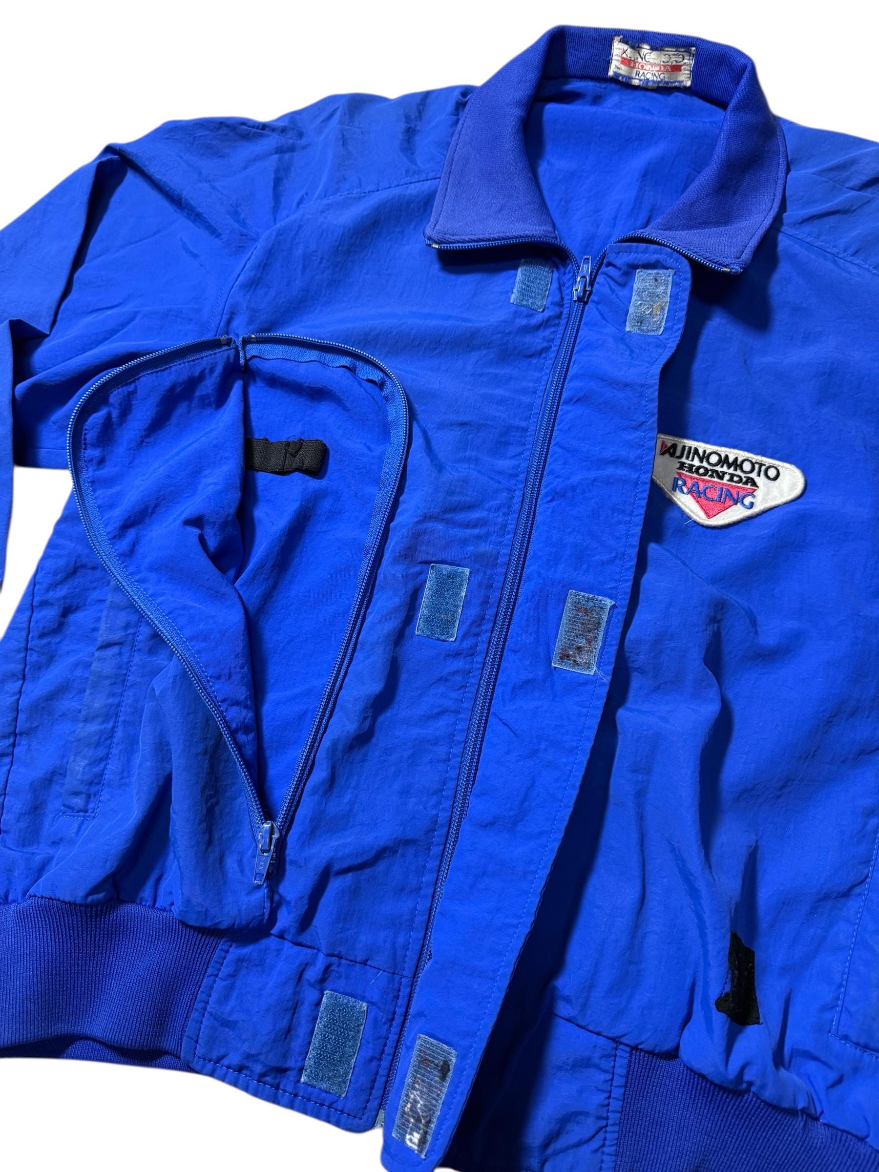 Vintage Ajinomoto Honda Racing Nylon Jacket Japanese Motorsport 