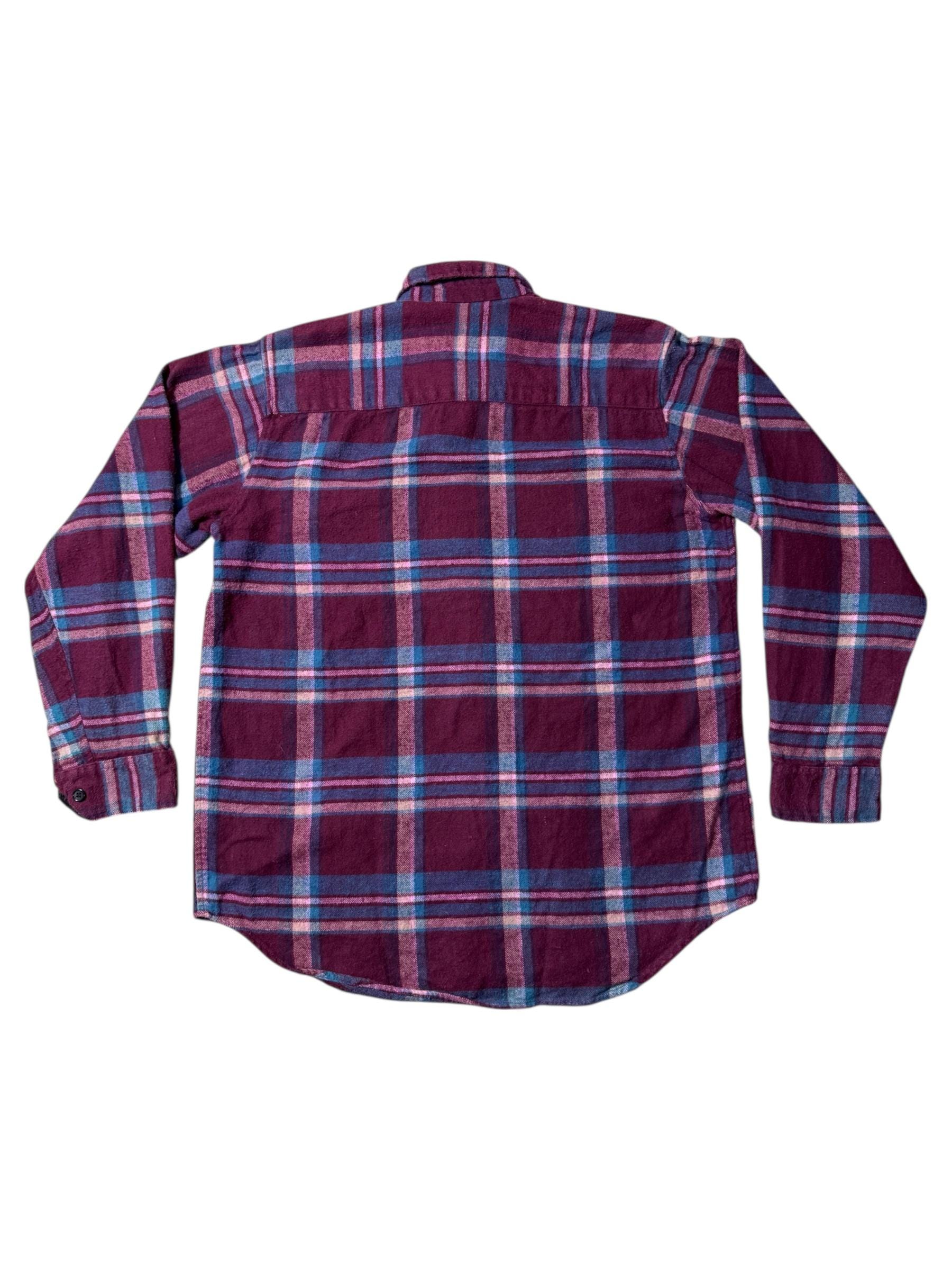 ・90s FIVE BROTHER Flannel Shirt Vintage 1990s Five Brother Plaid Flannel Shirt Heavyweight