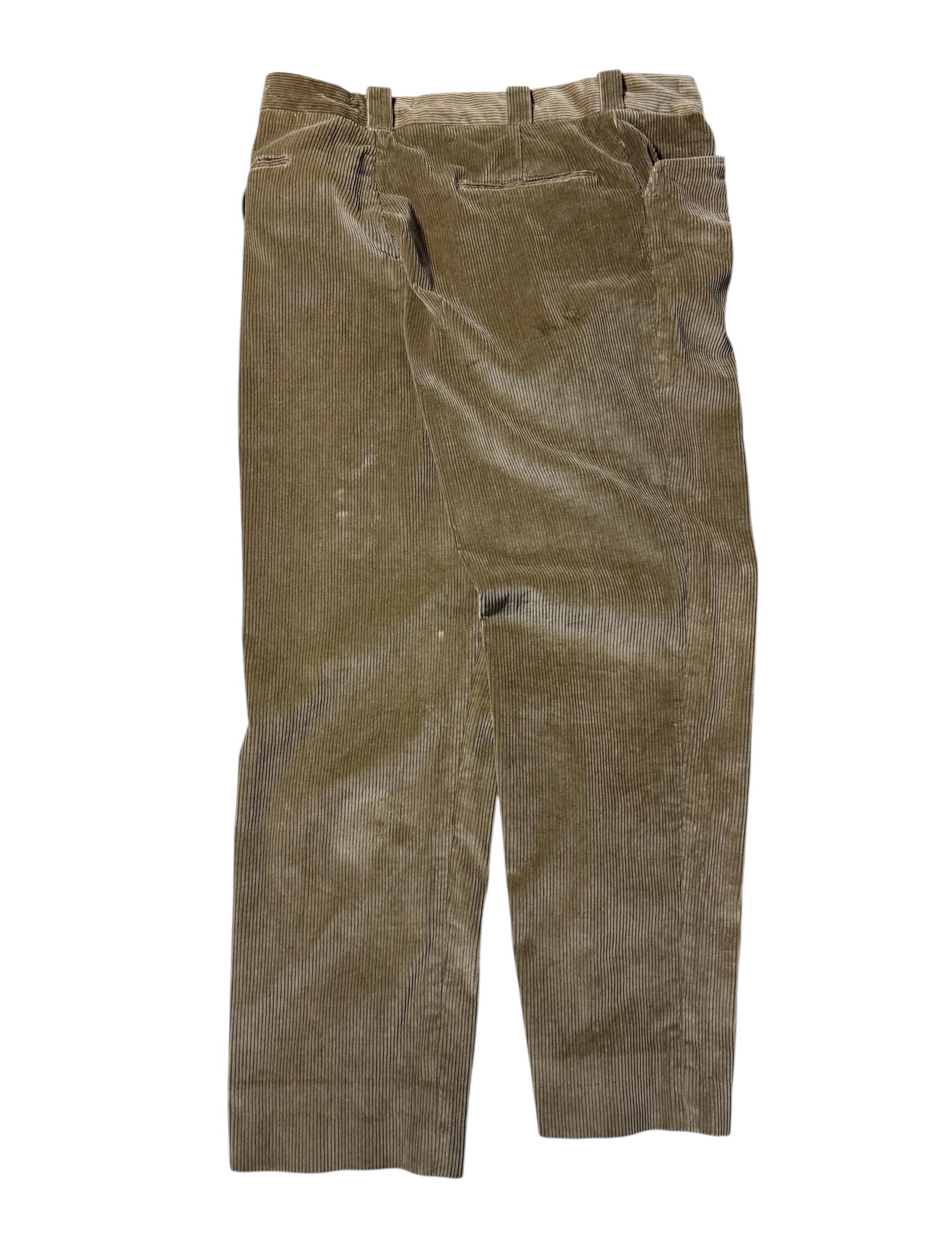 Pantalon velours côtelé coupe carotte