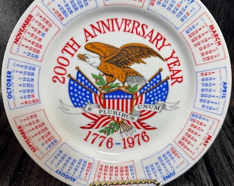 Vintage 1976 Bicentennial Plate - 200th Anniversary