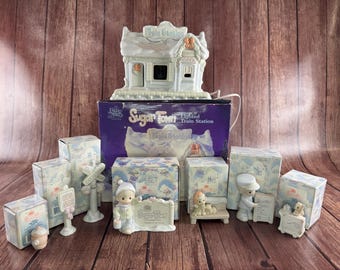 CANISTER SET * Precious Moments, Sugar Town, 1994, 5 Canister Set