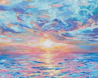 Innere Reflexion - Acrylmalerei auf Holz