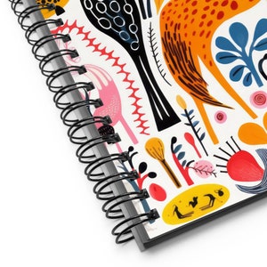 Spiral Notebook Journal Surreal Animals AI Art Small Notebook Aesthetic Travel Journal Cute Stationary for Office 5.5x8.5 in. DaaleelaB image 5
