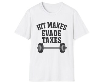 Fitness Humor T-Shirt, Gym Shirt, Workout Gift, Funny Tee, Weightlifting Apparel, Tax Season Humor