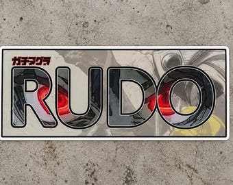 GACHIAKUTA - Rudo Surebrec - Main Character Name - Waterproof & UV Resistant Vinyl Sticker - Glossy