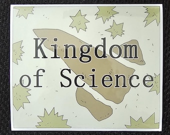 Dr. Stone - Kingdom of Science - Plusieurs tailles - Sticker vinyle brillant imperméable et résistant aux UV