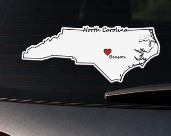 Custom City State Vinyl Sticker – Choose an Icon - Waterproof & UV Resistant - Glossy