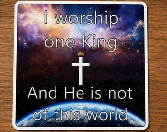 One King - Motivational - Waterproof & UV Resistant Vinyl Sticker - Multiple Sizes - Glossy