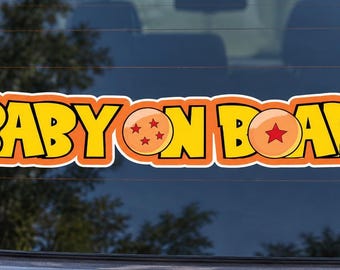 Baby on Board Sticker | Anime Inspired Car Decal | Newborn & Expecting Parent Gift