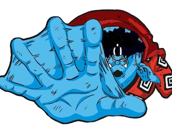 Sticker Anime inspiré de Jinbe | Décalcomanie en vinyle imperméable et résistante aux UV