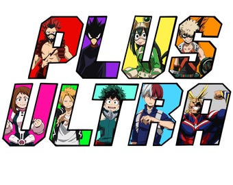 inspiré de héros d'Anime | Décalcomanies en vinyle « Plus Ultra Style Power Hero »