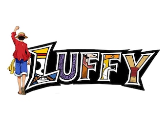 One Piece - Logo Luffy - Roi des pirates - Sticker vinyle résistant aux UV et imperméable - Brillant