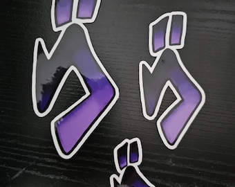 JoJo's Bizarre Adventure - Menacing Symbols - Waterproof & UV Resistant Vinyl Stickers - Glossy - 3 Parts - Multiple Sizes