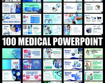 Plus de 100 diapositives de présentations médicales PowerPoint
