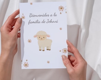 Carta en español- Bienvenidos a la familia de Jehová- PDF-PNG 5X7- descarga digital