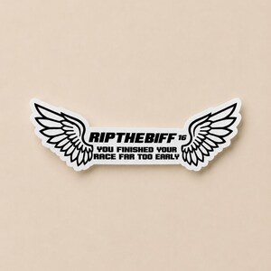 Nascar The Biff 2 Pack Stickers, Rip Greg Biffle 16 The Biff, Nascar sticker, Greg Biffle Family Car Decal