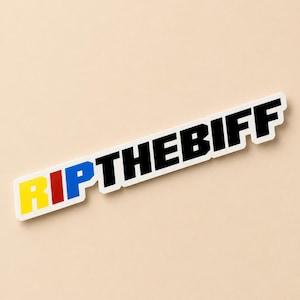 Nascar The Biff Sticker, Rip Greg Biffle 16 The Biff, Nascar sticker, Greg Biffle Family Car Decal