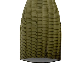 Jasper Spires Patterned Pencil Skirt | No Fade Casual All-Over Print Form Fitting Skirt